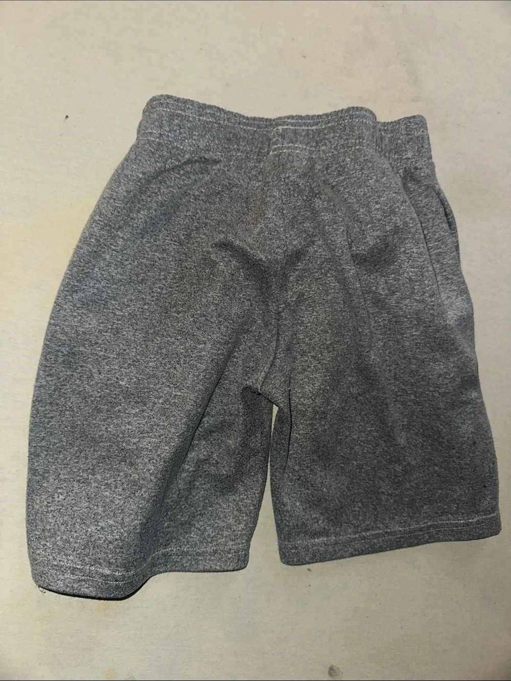 Kids Unisex Size 8 NBA Gray Athletic Shorts with Black Logo Tag